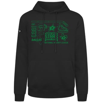 Men's Levelwear  Black Dallas Stars Podium Campaign Pullover Hoodie