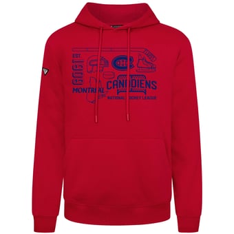 Men's Levelwear  Red Montreal Canadiens Podium Campaign Pullover Hoodie