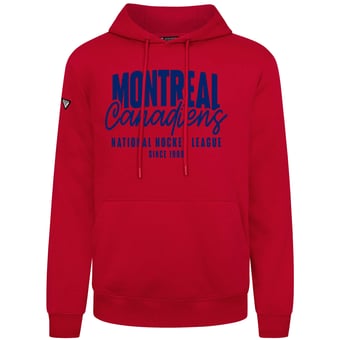 Men's Levelwear  Red Montreal Canadiens Podium Response Pullover Hoodie