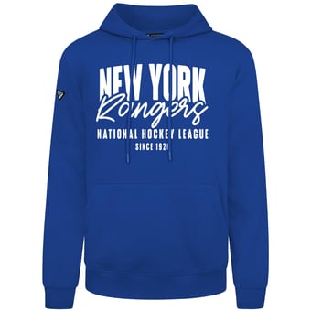 Men's Levelwear  Royal New York Rangers Podium Response Pullover Hoodie