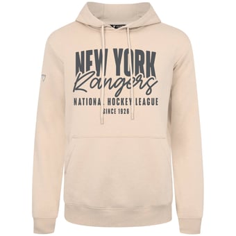 Men's Levelwear  Khaki New York Rangers Podium Response Pullover Hoodie