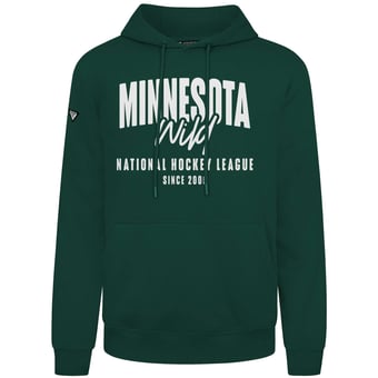 Men's Levelwear  Green Minnesota Wild Podium Response Pullover Hoodie