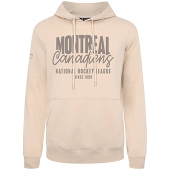 Men's Levelwear  Khaki Montreal Canadiens Podium Response Pullover Hoodie