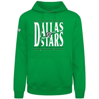 Men's Levelwear  Green Dallas Stars Podium Powerhouse Pullover Hoodie