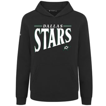 Youth Levelwear  Black Dallas Stars Jr Podium Tally Pullover Hoodie