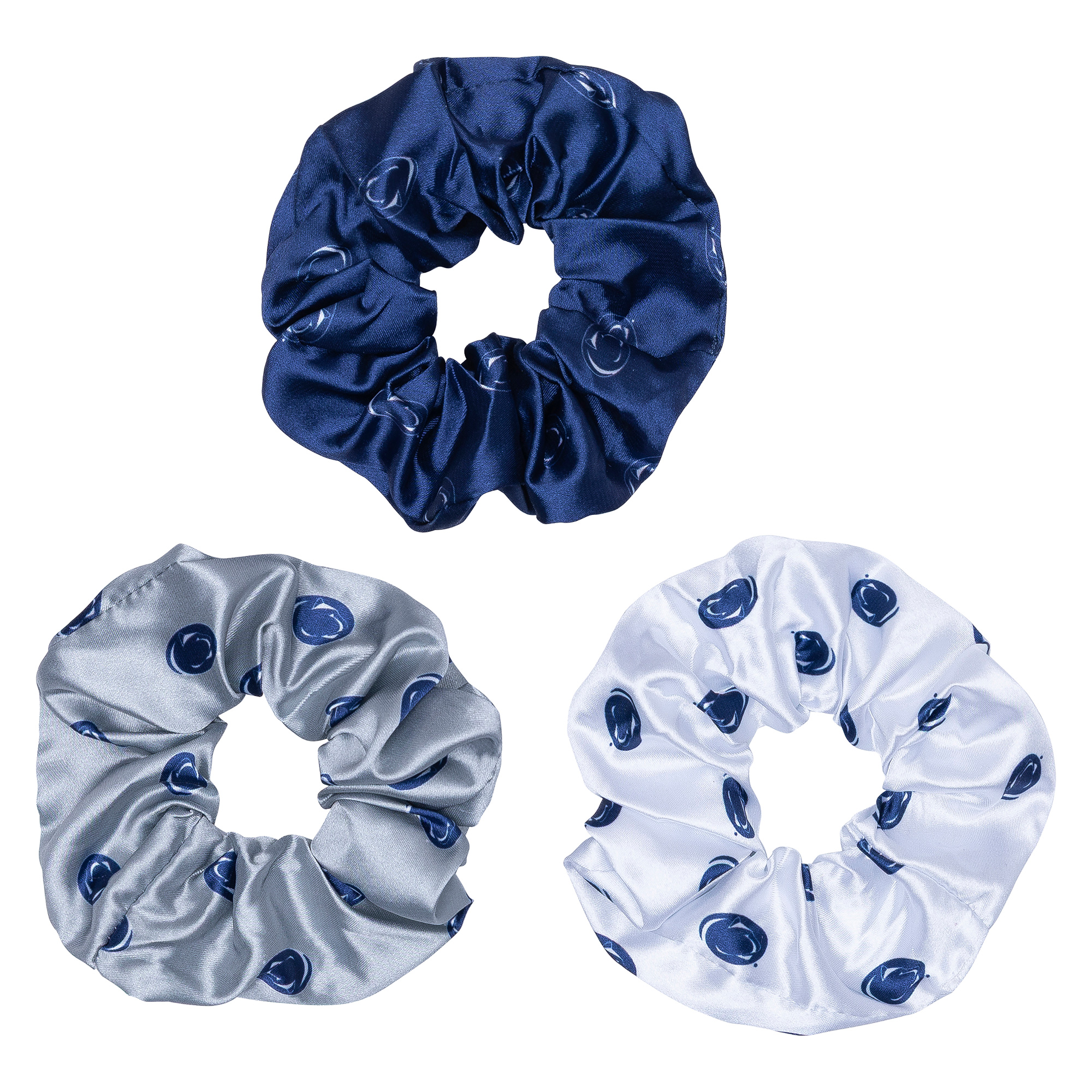 ZooZatz Penn State Nittany Lions Luxe Scrunchie Three-Piece Set ZooZatz Penn State Nittany Lions Luxe Scrunchie Three-Piece Set