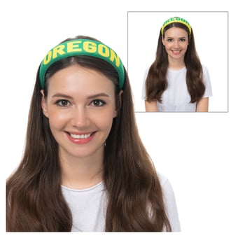ZooZatz Oregon Ducks Hard Headband 2-Pack Set