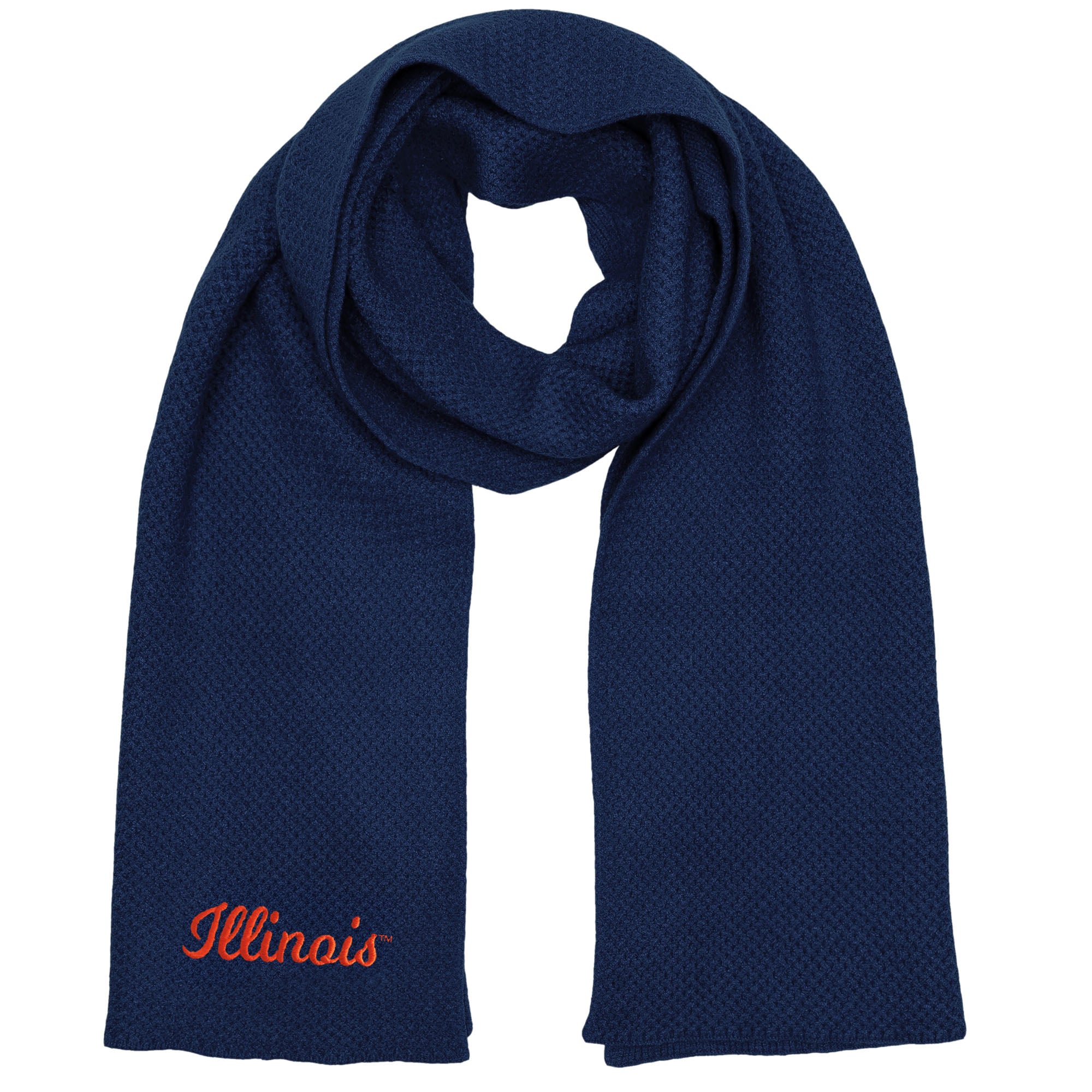 ZooZatz Navy Illinois Fighting Illini Fashion Knit Scarf