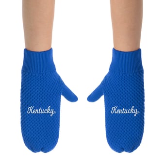 ZooZatz Kentucky Wildcats Knit Bow Headband & Mittens Bundle