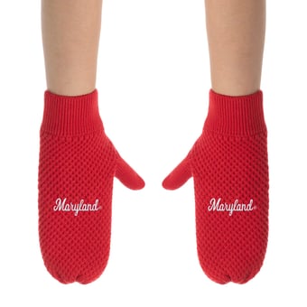 ZooZatz Maryland Terrapins Knit Bow Headband & Mittens Bundle