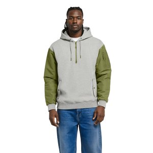 Sweat à capuche 1/4 de zip PSG Elements Hybrid - Étain classique, vue 2