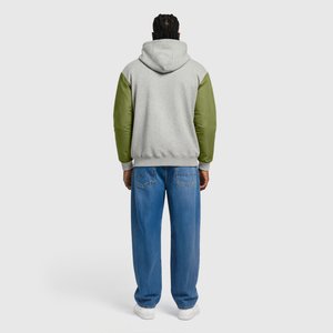 Sweat à capuche 1/4 de zip PSG Elements Hybrid - Étain classique, vue 3