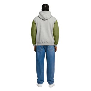 Sweat à capuche 1/4 de zip PSG Elements Hybrid - Étain classique, vue 5