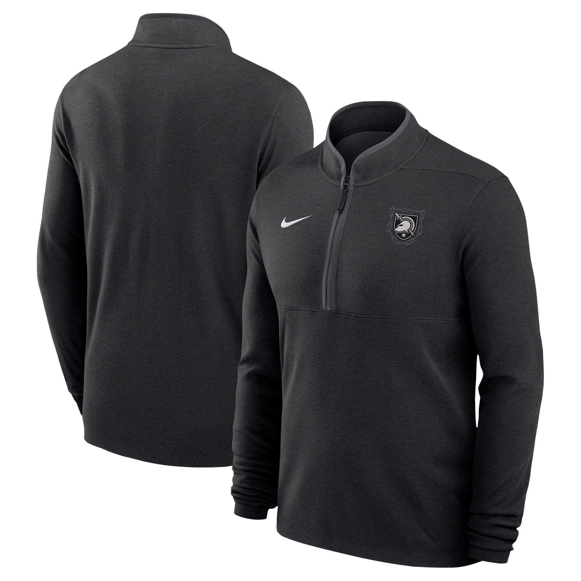 Men's Nike Black Army Black Knights Army 250 Collection Dri-FIT Victory Quarter-Zip Top