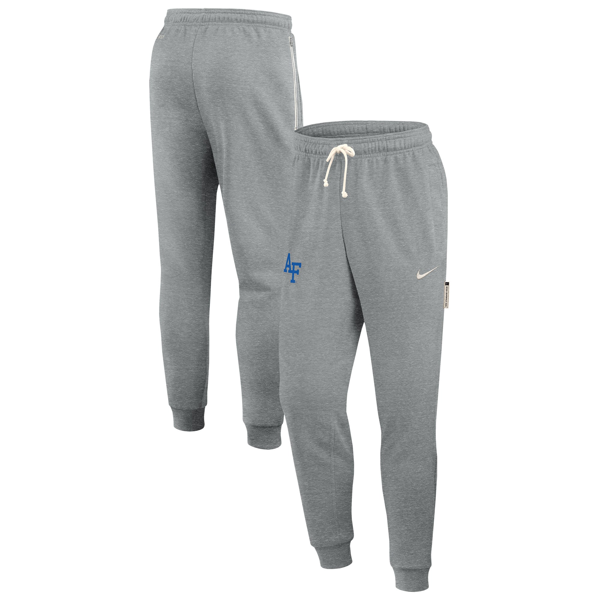 Men's Nike Heather Gray Air Force Falcons 2025 Sideline Standard Issue Dri-FIT Taper Sweatpants
