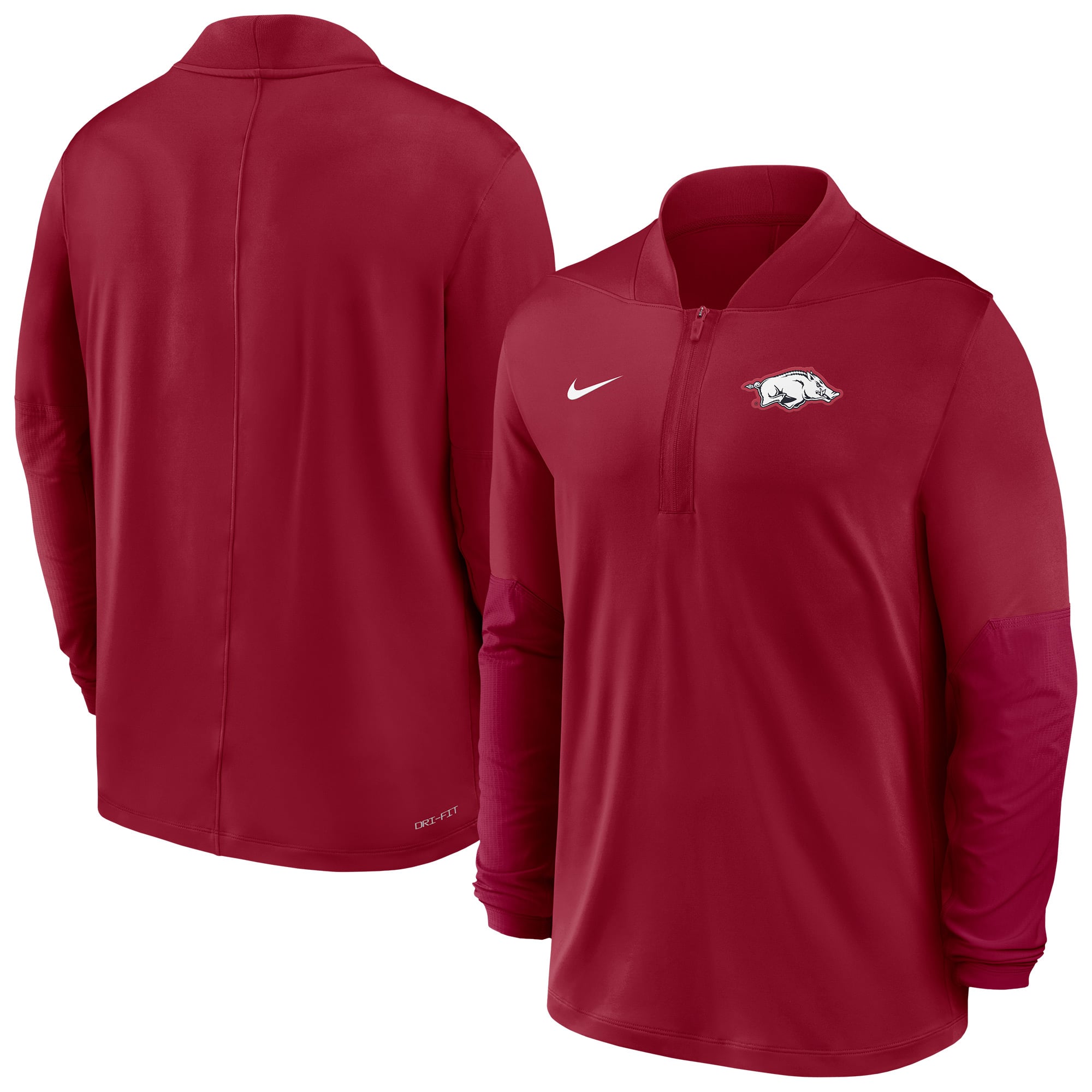 Men's Nike  Cardinal Arkansas Razorbacks Dri-FIT Half-Zip Pullover