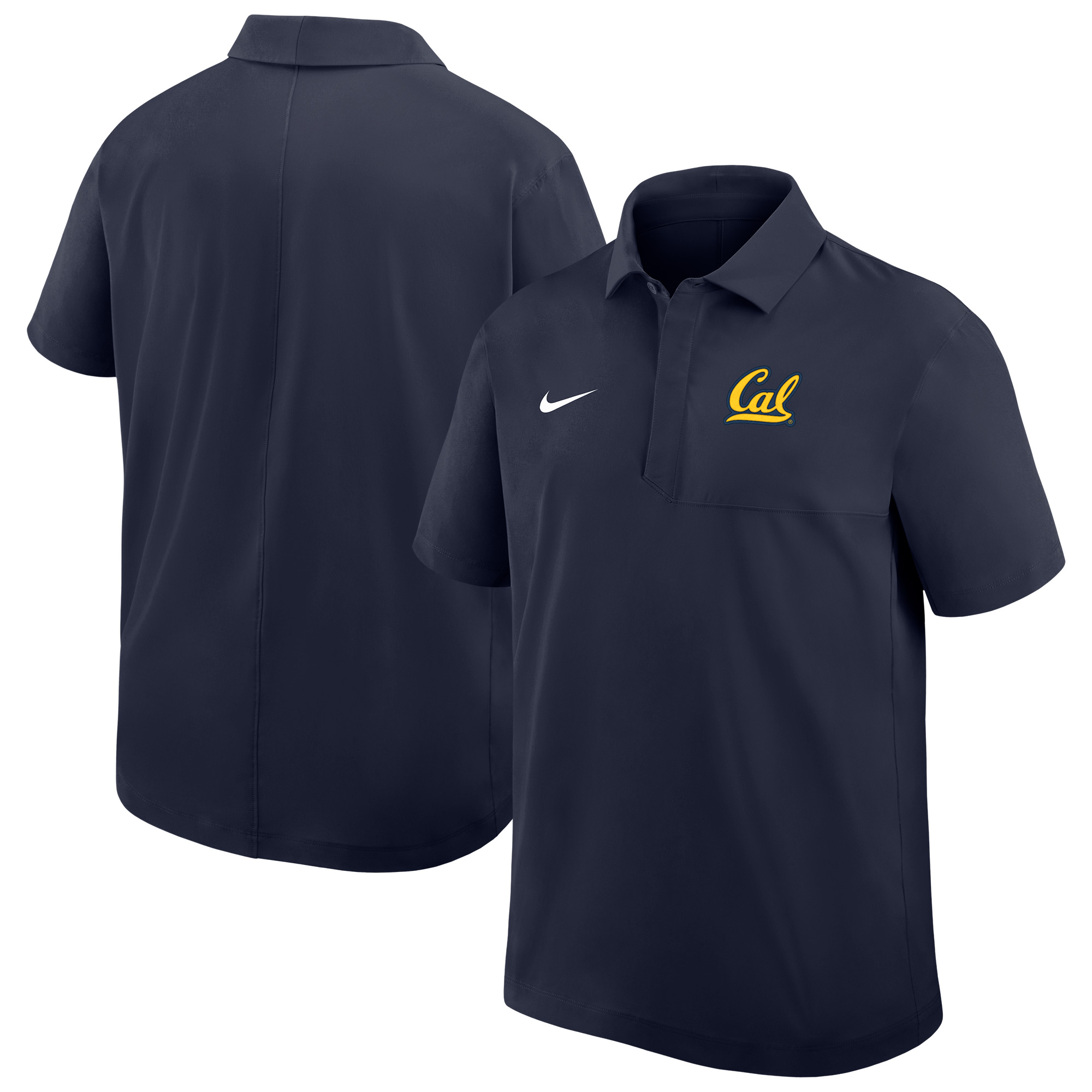 Men's Nike Navy Cal Bears Woven Dri-FIT Polo