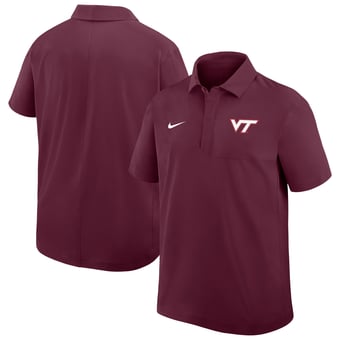 Men's Nike Maroon Virginia Tech Hokies Woven Polo