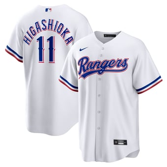 Men's Nike Kyle Higashioka White Texas Rangers Home Replica Jersey