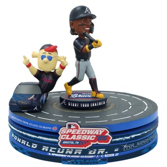FOCO Ronald Acuna Jr. Atlanta Braves 2025 MLB Speedway Classic Racetrack Dual Spinner Bobblehead