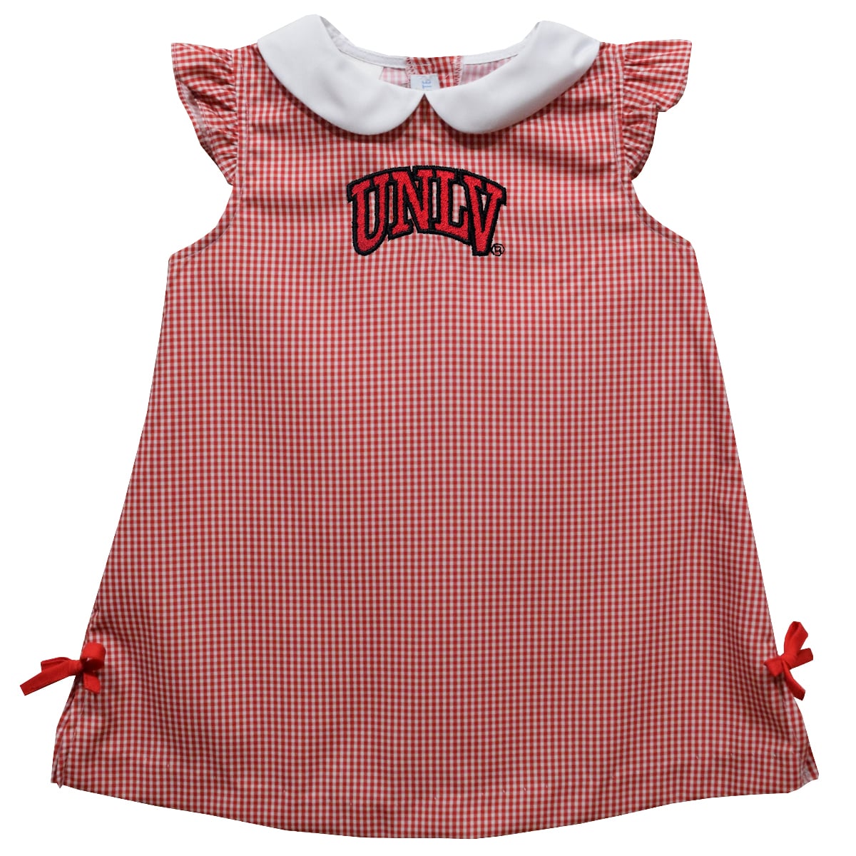Toddler Girls Vive La Fete Scarlet UNLV Rebels Mini Check Pattern A-Line Dress