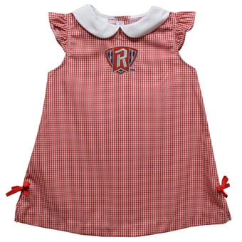 Toddler Girls Vive La Fete Red Radford Highlanders Mini Check Pattern A-Line Dress