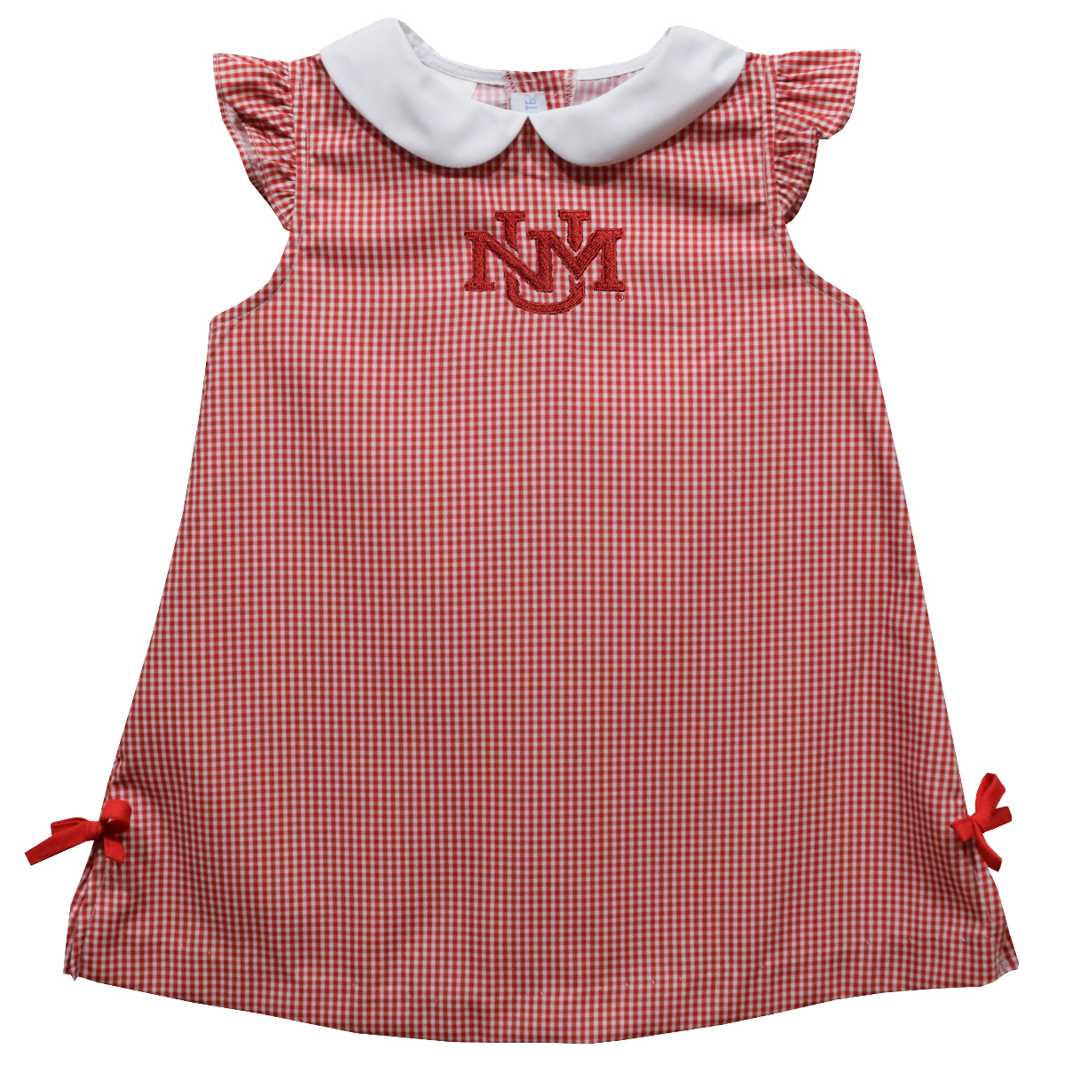 Toddler Girls Vive La Fete Red New Mexico Lobos Mini Check Pattern A-Line Dress