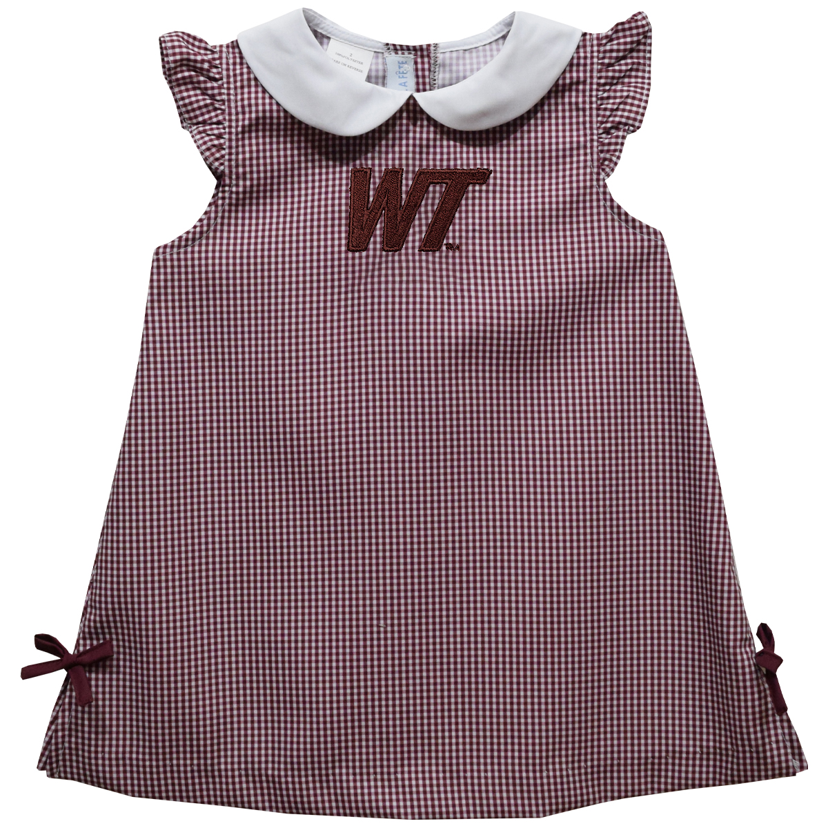 Toddler Girls Vive La Fete Maroon West Texas A&M Buffaloes Mini Check Pattern A-Line Dress Toddler Girls Vive La Fete Maroon West Texas A&M Buffaloes Mini Check Pattern A-Line Dress