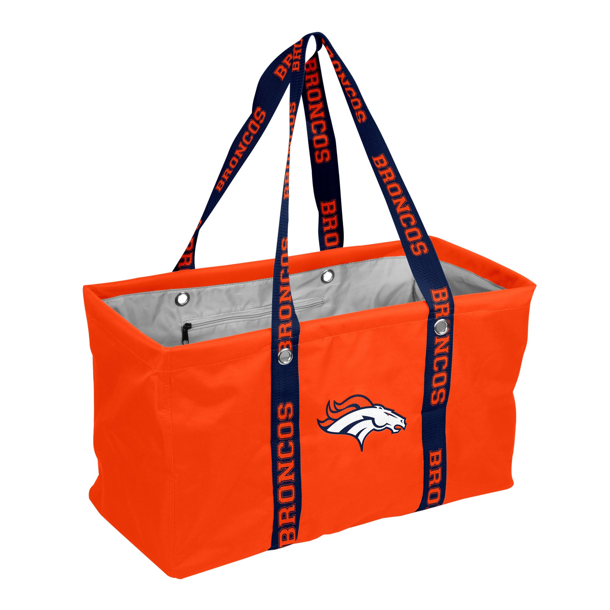 Logo Brands Denver Broncos Picnic Caddy with Wordmark Strap