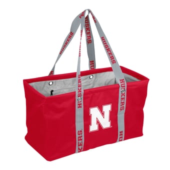 Logo Brands Nebraska Huskers Picnic Caddy with Wordmark Strap