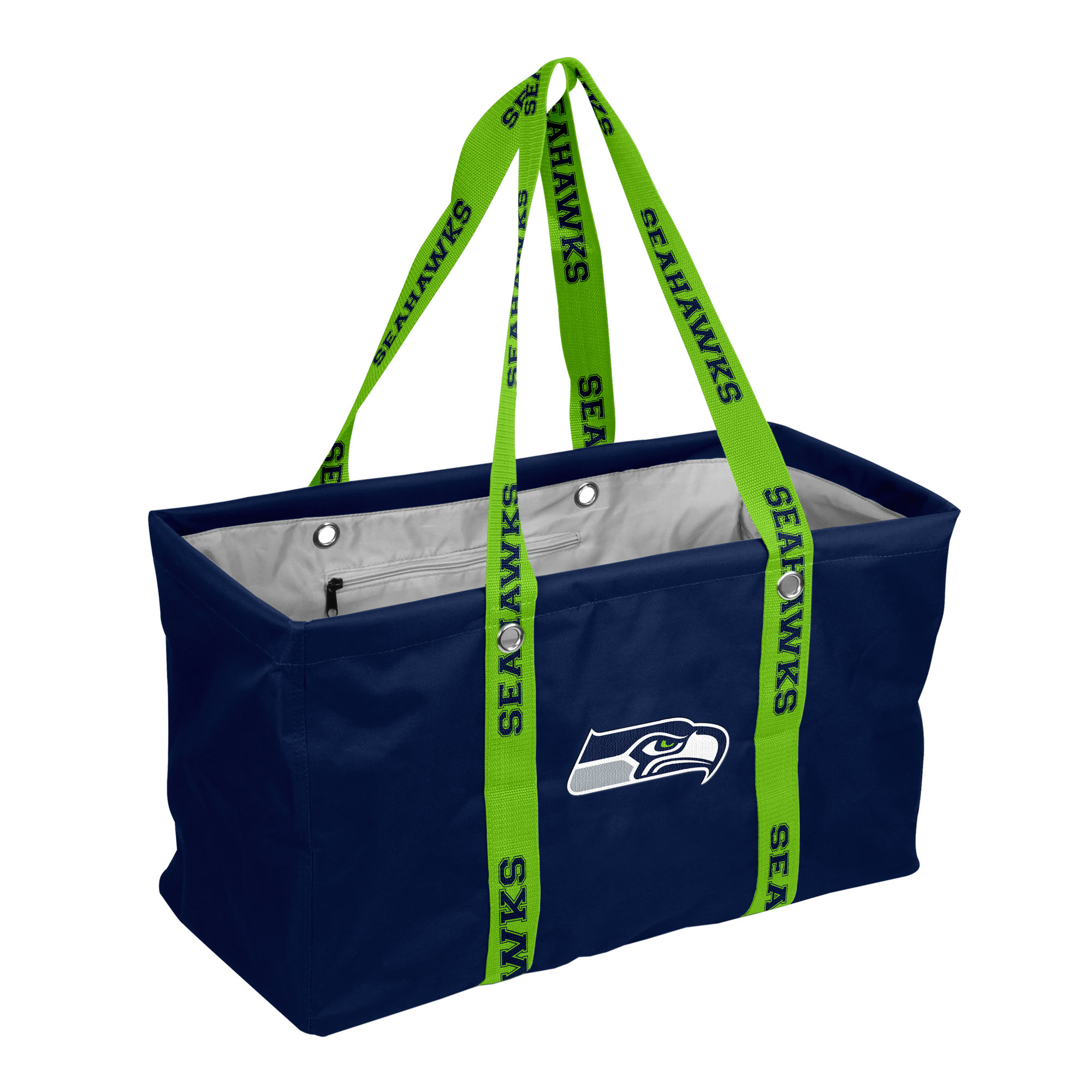 Logo Brands Seattle Seahawks Picnic Caddy with Wordmark Strap