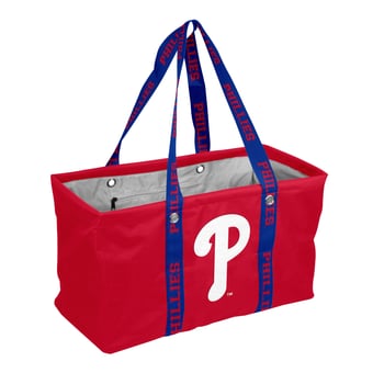 Logo Brands Philadelphia Phillies Picnic Caddy with Wordmark Strap