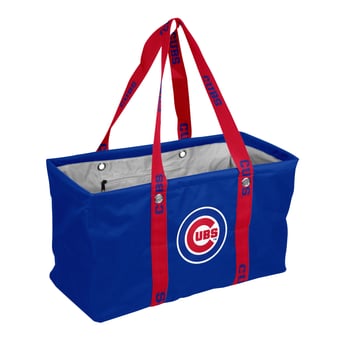 Logo Brands Chicago Cubs Picnic Caddy with Wordmark Strap