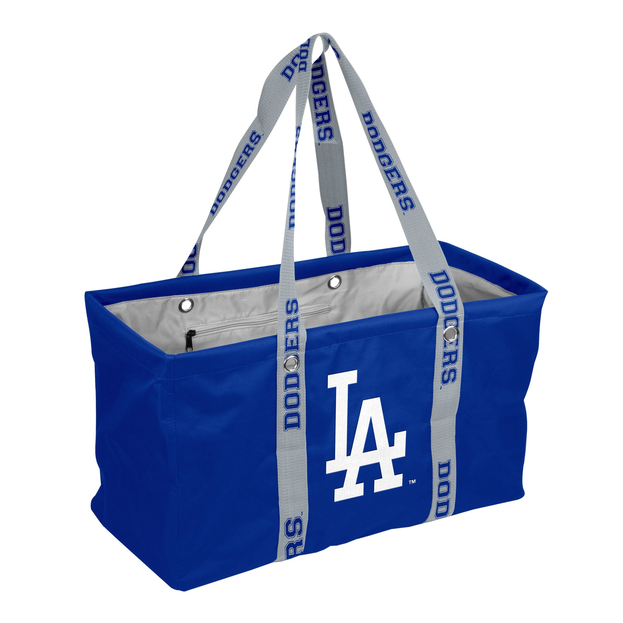 Logo Brands Los Angeles Dodgers Picnic Caddy with Wordmark Strap