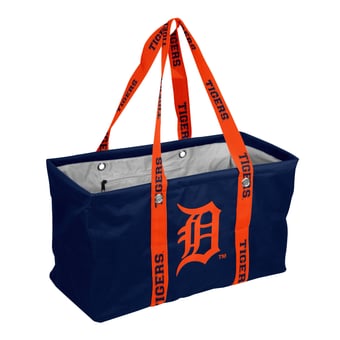 Logo Brands Detroit Tigers Picnic Caddy with Wordmark Strap