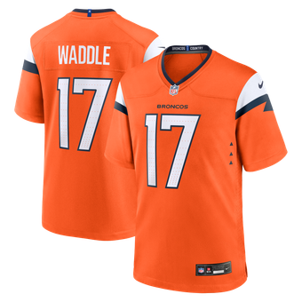 Men's Nike Jaylen Waddle Orange Denver Broncos Game Jersey