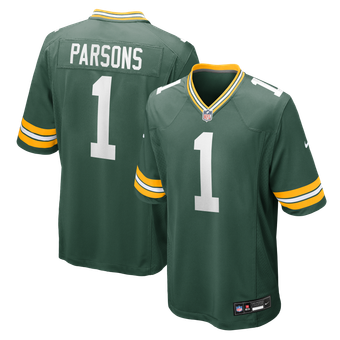 Men's Nike Micah Parsons Green Green Bay Packers Game Player Jersey