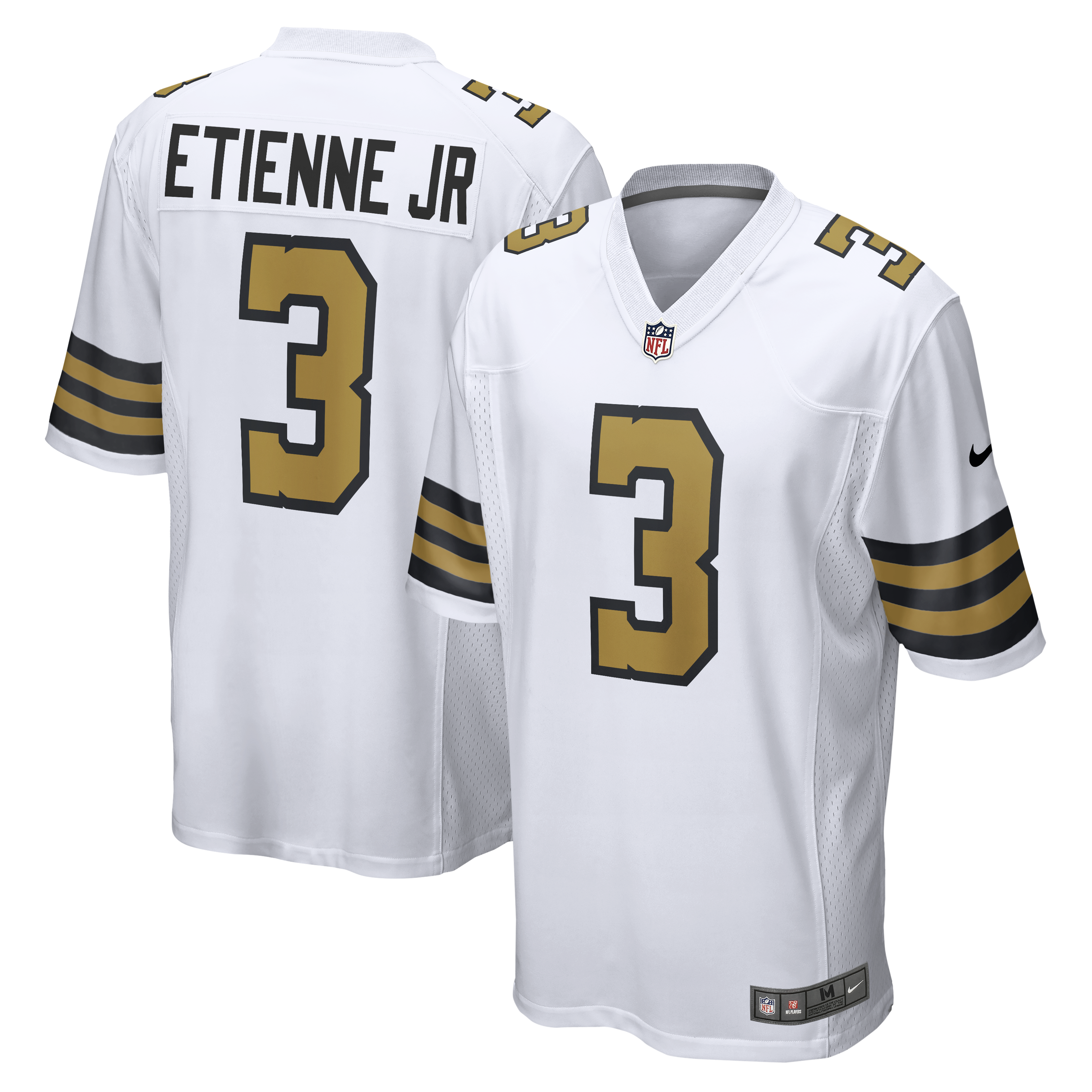 Men's Nike Travis Etienne Jr White New Orleans Saints Game Player Jersey