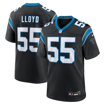 Men's Nike Devin Lloyd Black Carolina Panthers Team Game Jersey