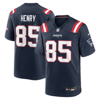 Men's Nike Hunter Henry  Navy New England Patriots Team  Game Jersey