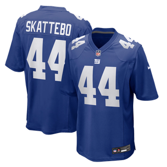Men's Nike Cam Skattebo Royal New York Giants Team Game Player Jersey