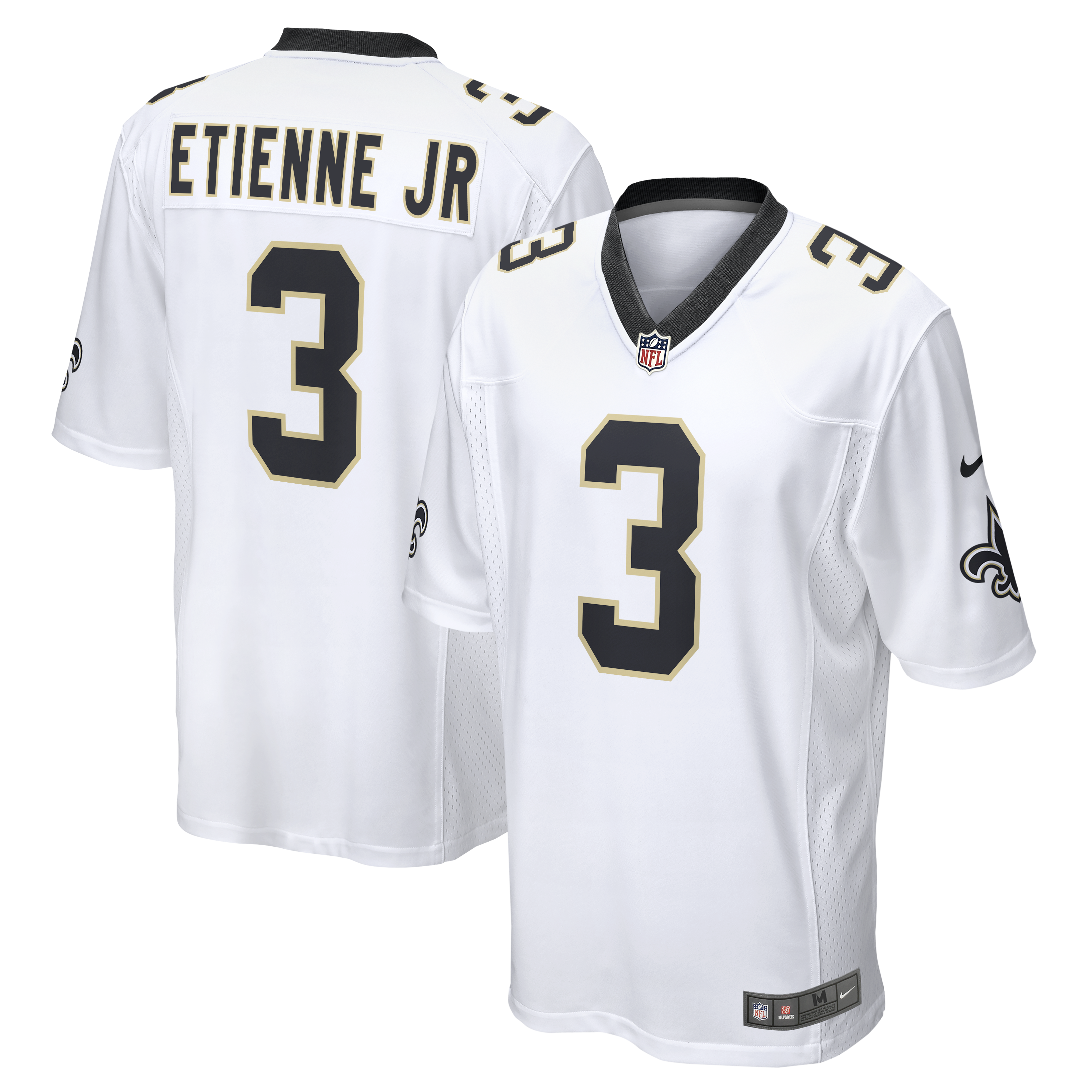 Men's Nike Travis Etienne Jr White New Orleans Saints Game Player Jersey