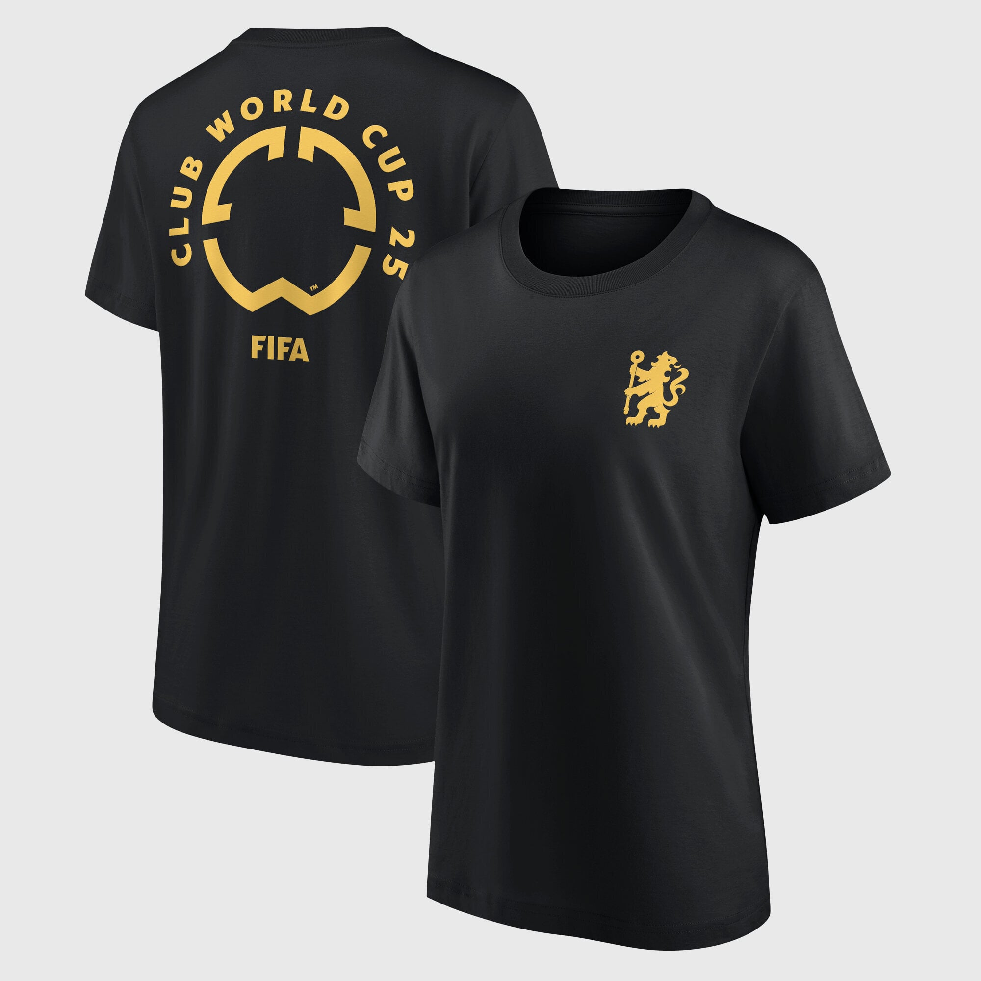Camiseta gráfica con el logo de duelo de la Copa Mundial del Chelsea - Negro - Mujer