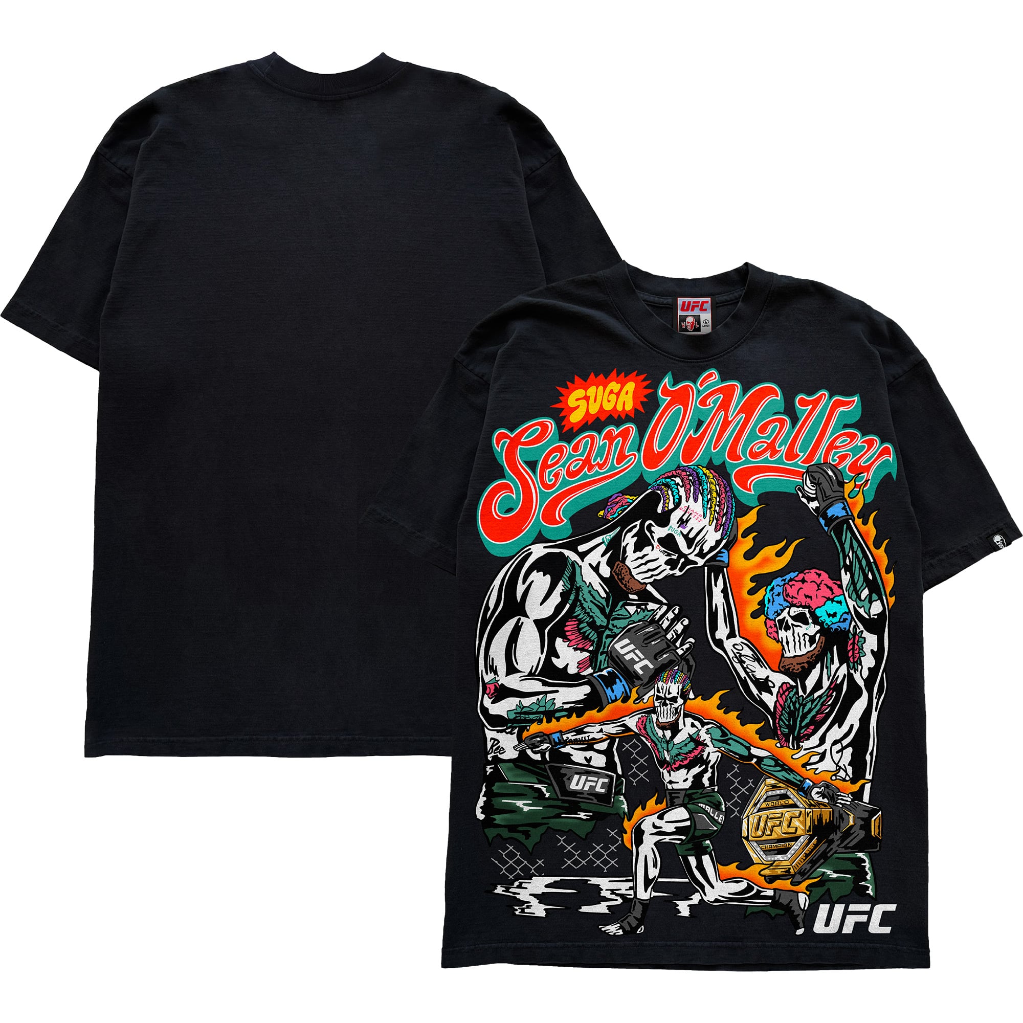 Men's Warren Lotas Black Sean O'Malley Graphic T-Shirt