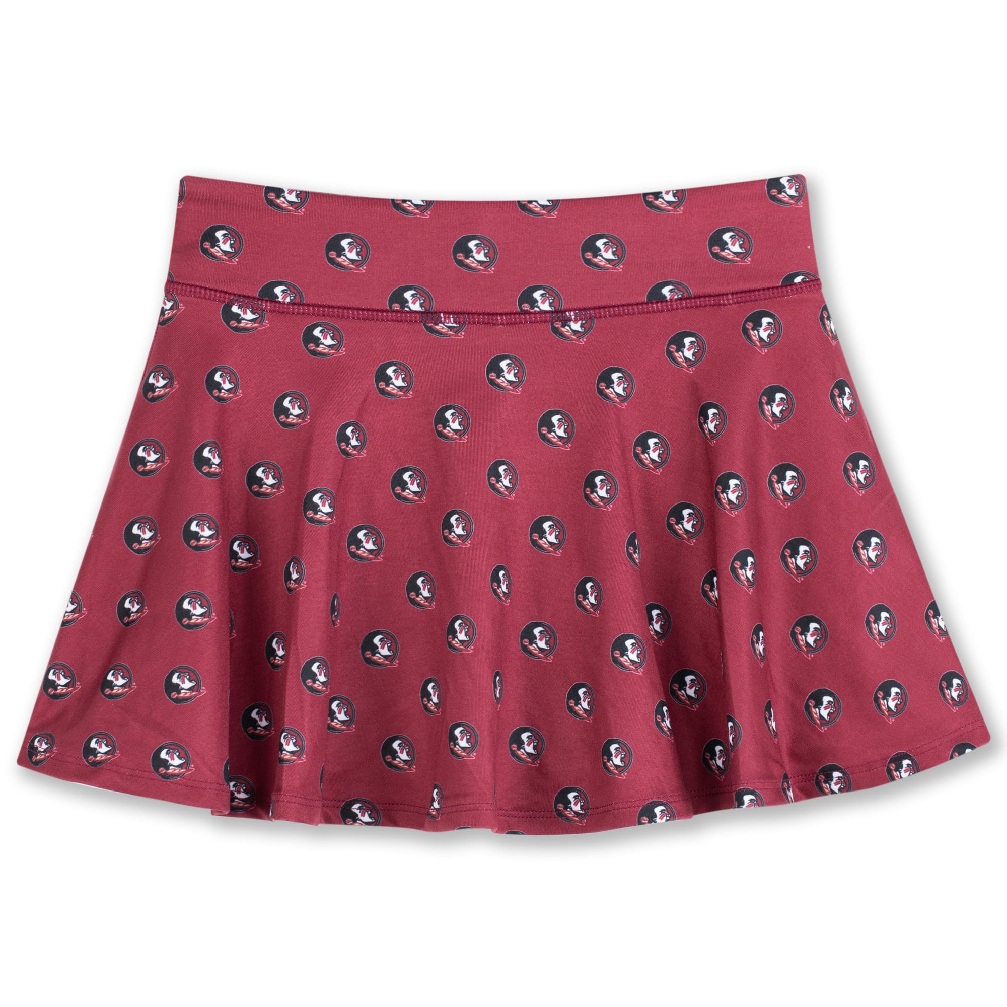 Girls Youth ZooZatz Garnet Florida State Seminoles All-Over Print Tennis Skort