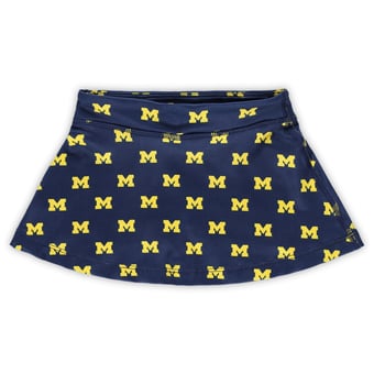 Girls Toddler ZooZatz Navy Michigan Wolverines All-Over Print Tennis Skort