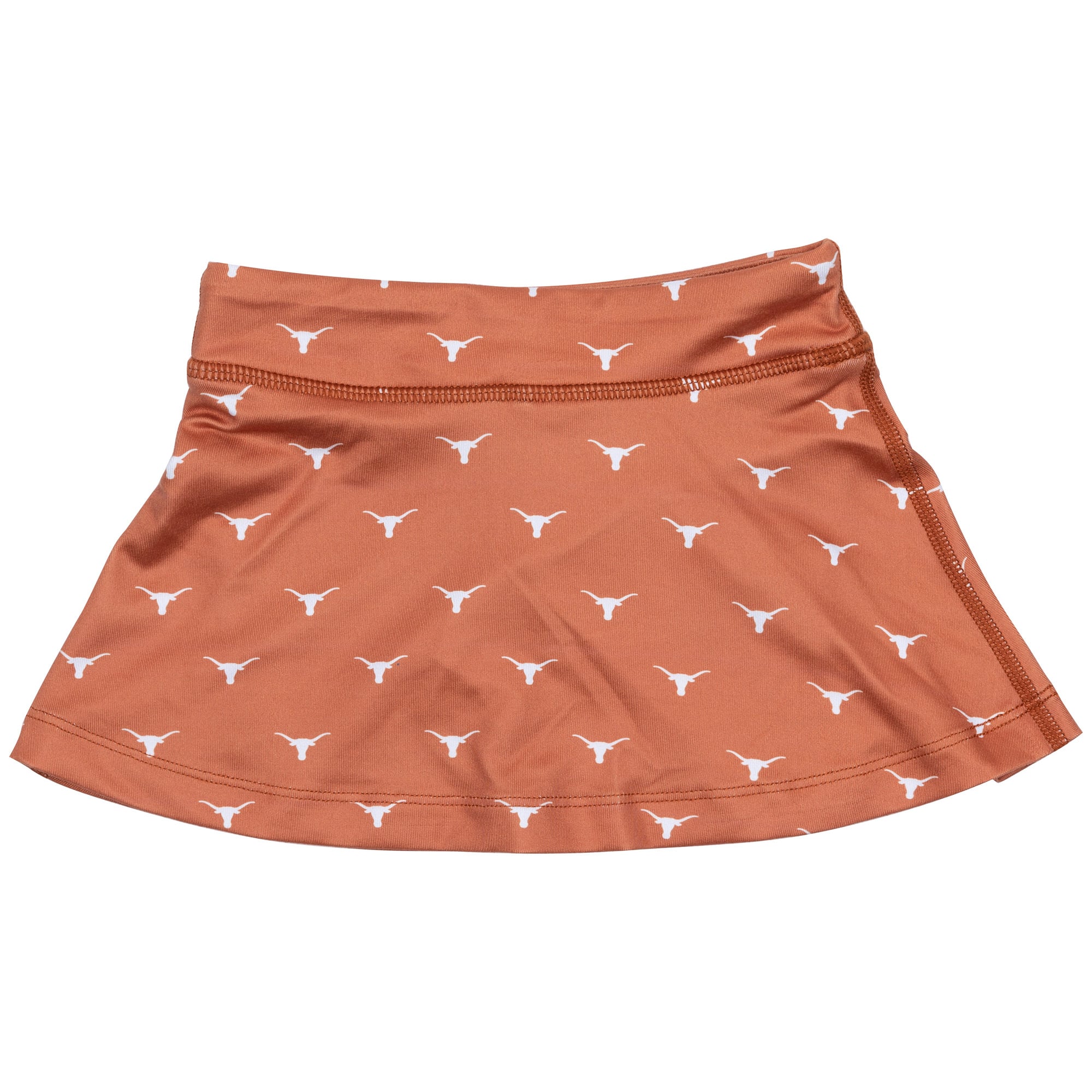 Girls Toddler ZooZatz Texas Orange Texas Longhorns All-Over Print Tennis Skort