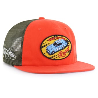 Men's Market Studios by ‘47  Orange/Olive Richard Petty Captain Trucker Adjustable Hat