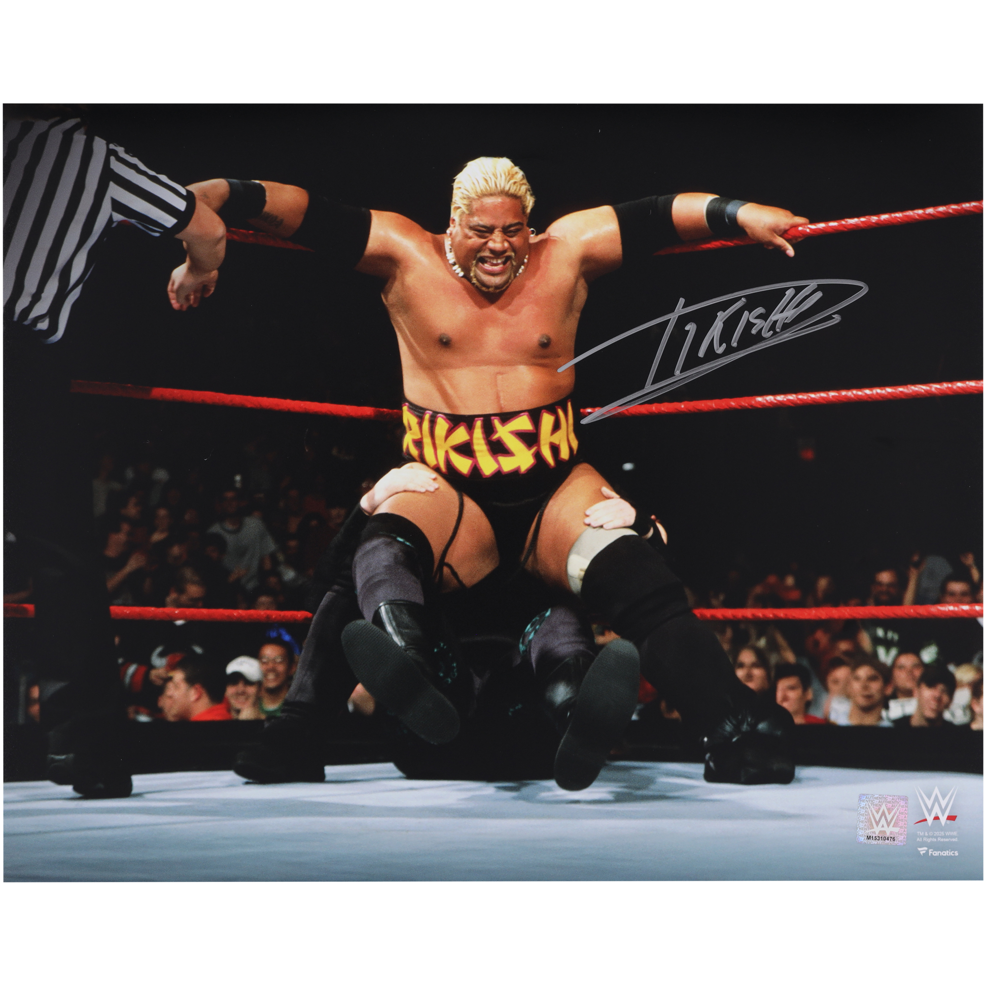 Rikishi WWE Autographed 16″ x 20″ Corner Stinkface Photograph Rikishi WWE Autographed 16″ x 20″ Corner Stinkface Photograph
