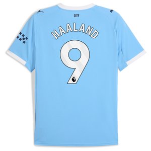 Maillot Manchester City PUMA Domicile 2025-26 avec flocage Haaland 9, vue 4